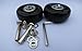 Eric_Leon 2 Set of Luggage Suitcase Replacement Wheels with ABEC 608zz Bearings, Replacement Luggage Wheels, Luggage Replacement Wheels, Packaged with Our own Designed Bag Logo (80 X 24 (mm))