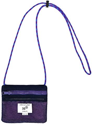 Amazon アコモデ Accommode カラーメッシュミニサコッシュ ネイビー ショルダーバッグ