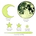 UPINS 284 PCS Glow in Dark Stars Stickers, Glowing Stars, Moon and Meteors for Ceiling and Wall Decals, Good Choice for Kids Bedding Room or Party Birthday Gift