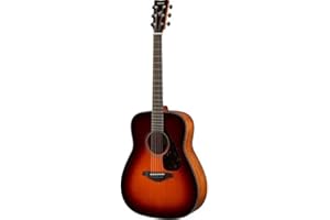 Yamaha Dreadnaught Acoustic Guitar Brown Sunburst Finish