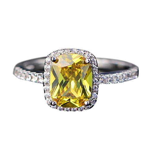 SMALLE â—•â€¿â—• S925 Sterling Silver Diamonds Bride Princess Wedding Engagement Strange Ring