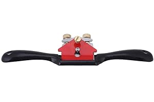 Adjustable Spokeshave Plane 9 Inch with Flat Base, Wood Craft Cutting Spoke Shave for Woodcarver Carpenter Hand Trimming Tool