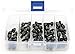 iexcell 50 Pcs M6 x 8/10/12/16/20 Alloy Steel 12.9 Grade Hex Socket Head Cap Screws Bolts Assortment Kit, Black Oxide Finish