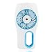 3 Speeds Mini USB Cooling Fan CrazyFire Rechargeable Handheld Humidifier Fan Misty Cooling Hydrating Fan for Hot Summer Outdoor Traveling (Blue)
