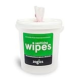 Zogics Sanitizing Wipes, Hand and Surface Cleaning Wipes (2,000 Wipes) + Reusable Wipe Bucket Dispenser