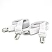 Nyche Designs Crisscross Adjustable Bed Sheet Straps Suspenders Model W1 (Set of 2, White)