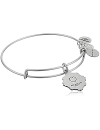 Alex and Ani - Pulsera para mujer con texto en inglés "Because I Love You Sister III"