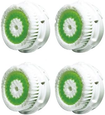 Replacement Brush Heads for Clarisonic Acne, Alumy Compatible Facial Cleaning Brush Heads 4Pack Acne for Clarisonic Mia, Alpha Fit, Mia Fit, Mia 2, Mia3, Aria, Smart Profile, Plus and Radiance