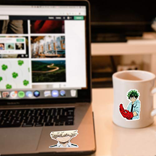 ViiYii My Hero Academia Stickers, Anime Stickers, 100 Pcs Vinyl Stickers for Hydro Flask Water Bottle, Laptop Computer Skateboard MacBook Stickers Pack, Cute Waterproof Decal Stickers