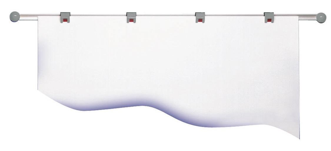 Maul Swivel Arm Wall Rail, Including 4 Roller Clips, Aluminium, 104, 5 x 3, 8 cm, Silver/Grey