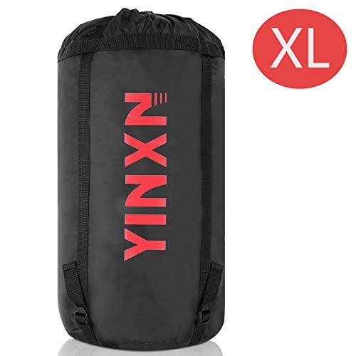 YINXN Compression Stuff Sack, 46L Sleeping Bags Storage Stuff Sack Organizer Water Resistant Camping Hiking Backpacking for Travel (Large)