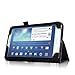 FINTIE Folio Classic Leather Case for 7 inch Samsung Galaxy Tab 3 - Black