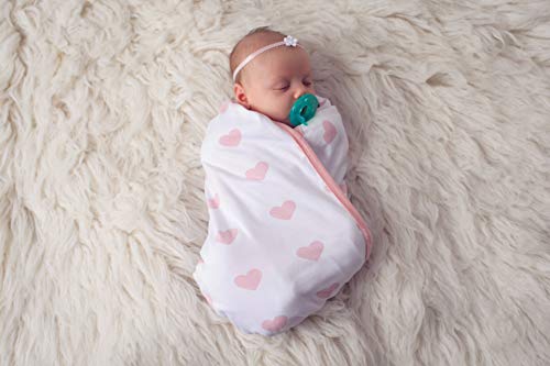 Ziggy Baby Peony & Heart 5 Piece Blanket, Hat and Headband Collection - Thumbnail 3
