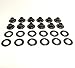 Grommets, 4 Black Oxide, Plain, ½