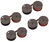 Sharp QS-2760H Calculator Ribbon, (4 Pack) Black and Red, Compatible