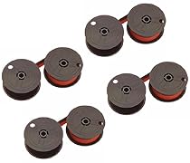 Sharp QS-2770H Calculator Ribbon, (4 Pack) Black and Red, Compatible