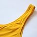 RUUHEE Women Cheeky Bottom Brazilian Top Tie Knot 2 Piece Bikini Swimsuits (S(US Size 2-4),0174Yellow)