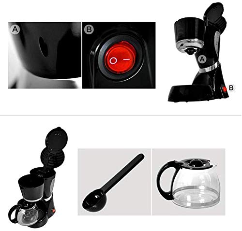 PXX Filterkaffeemaschine, Filterkaffeemaschine One Touch, Kaffeemaschine Warm Halten, Anti-Drip-Design, Abnehmbare… – Bild 7