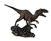 Veronese Design Highly Detailed Velociraptor Dinosaur Bronzed Statue Hand Painted Raptor
