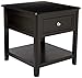 Signature Design by Ashley Carlyle Rectangular End Table Almost Black