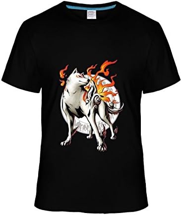 ABNER Men's Okami Wolf Game Short sleeve black
