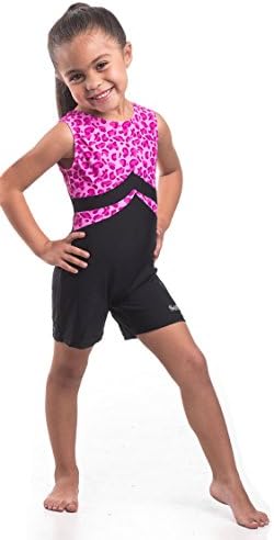 Smart Stretch Girl Gymnastics Leotard - Gym Biketard Style (INT, Rudi Black)