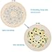 2 Pack Embroidery Starter Kit with Pattern, Kissbuty Full Range of Stamped Embroidery Kit Including Embroidery Cloth with Pattern, Bamboo Embroidery Hoop, Color Threads and Tools Kit (Rose Sunflowers)