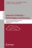 Image de Internet of Vehicles – Technologies and Services: Third International Conference, IOV 2016, Nadi, Fiji, December 7–10, 2016, Proceedings (Lecture