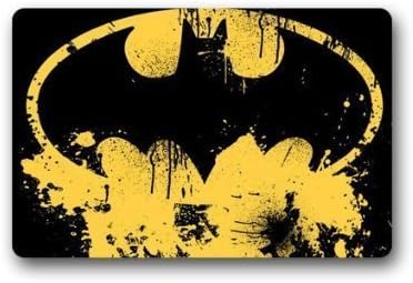 Batman logo Custom Doormat Non-woven Fabric Top (23.6"x15.7")