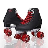 ZSHIYELL Wine red Double Row Roller Skates Roller