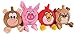 Just For Laughs Plush Sling Shouter 4-Pack (Monkey, Dog, Pig, Bird)
