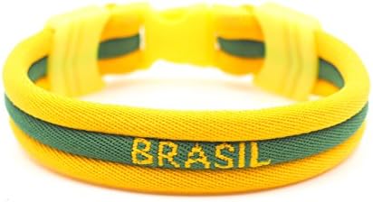 mimonos World Cup Flag Bracelet - Vivid Colors - 3 Sizes - 10 Flags Available: USA Argentina Brazil Colombia France Germany Italy Mexico Spain Sweden