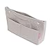 Best Handbag Organizer, Purse Organizer, Insert, Liner, Felt Structure Shaper, Large Narrow, Light Beige