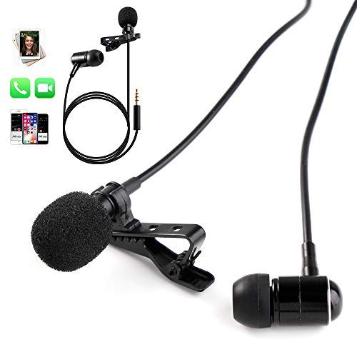 PoP voice One-Piece Design Lavalier Microphone with Earphone