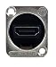 Switchcraft EHHDM12PKG HDMI Feedthru, Bagged with 4-40 Mounting Screws, Nickel Finish