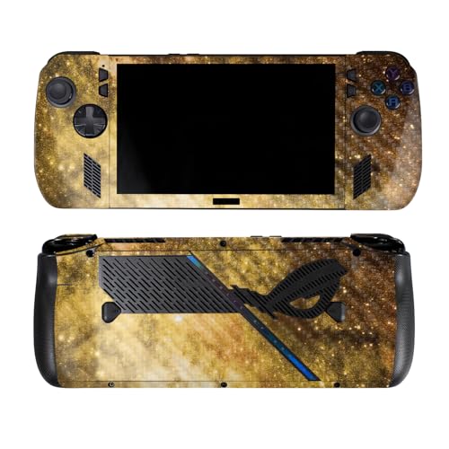 Carbon Fiber Skin Compatible with Asus ROG Ally X - Golden Stars - Premium 3M V…