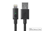 Monoprice 112865 Luxe Series Apple MFi Certified Lightning to USB Charge & Sync Cable, 6-inch Black