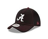 NCAA Alabama Crimson Tide College Crux Line Neo 39THIRTY Stretch Fit Cap, Medium/Large, Black