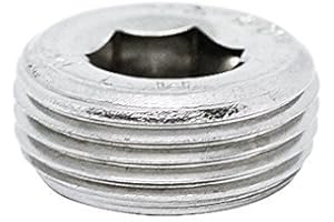 BEL-METRIC (2pcs) BelMetric M22X1.5 A2-50 Stainlesss Steel A2 Metric Tapered Plug DIN 906 for Machinery, Pipe and Fittings DP22X1.5TSS