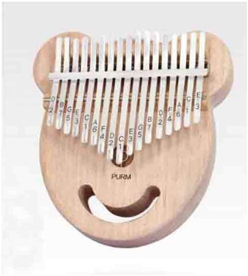 XIONGHAIZI Thumb Piano, Portable Kabalin Thumb Piano, 17-tone Bunny Bear Kalimba, Mahogany - Meng Xiong (Color : A)