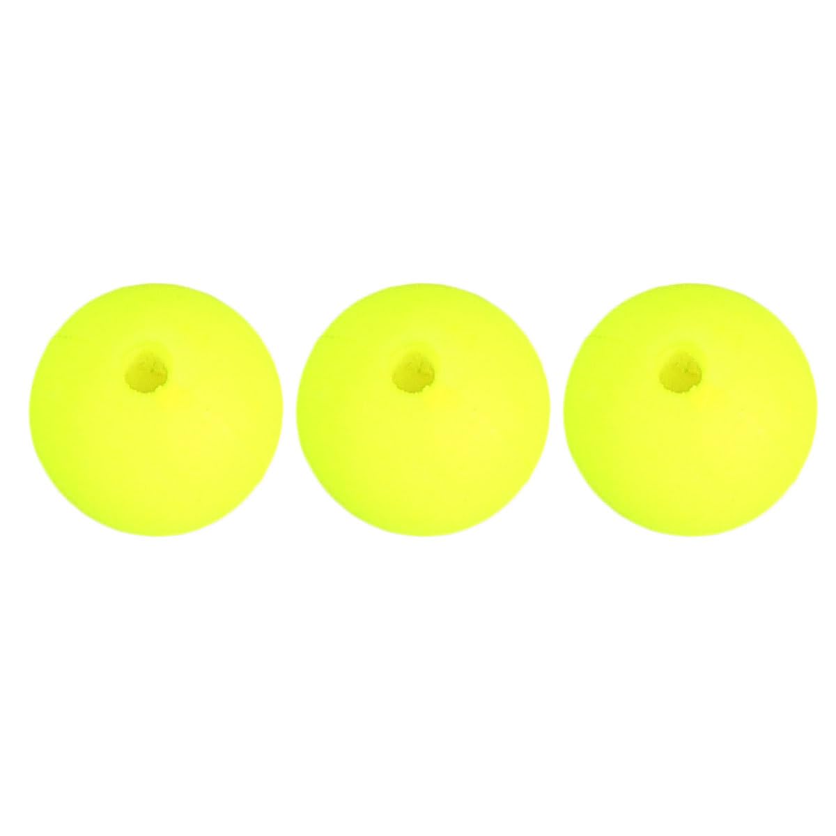 BESPORTBLE 100Pcs Fishing Lure Float Balls Foam Buoyancy Ball Bobbers Drift Ball Strike Indicator Yellow Popper Foam Ball Vertical Buoy Floats Fishing Floats Pike Float Mini Fishing Float Fishing