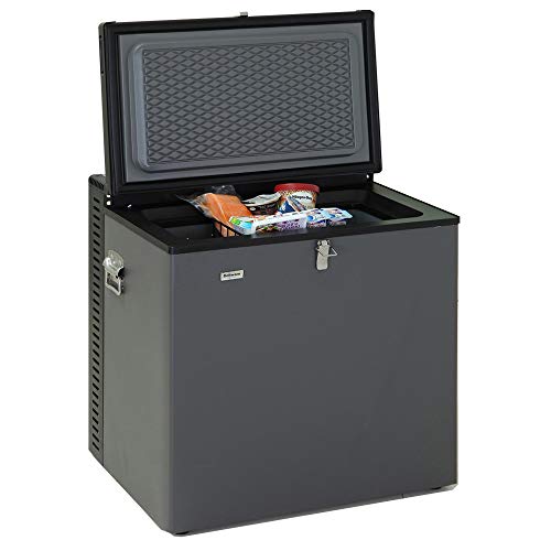 SMETA Electric LPG AC/DC Propane Gas Absorption Chest Freezer RV,2.4 Cu Ft,Black