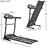 Walking Machine Folding Electric Treadmill Easy Assembly Fitness Motorized Running Jogging Machine portable slim low-noise for Office/Home Fitness
