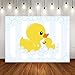 7x5ft Photography Background Cute Little Yellow Duck Theme Baby Shower Bubble Backdrop Ducky Party Event Decorations Banner Pictures Photo Booth Props W-1985