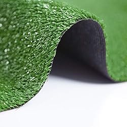 Ottomanson Waterproof Solid Grass Design