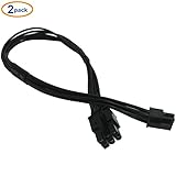 Mini 6 Pin to 6 Pin PCI Express Video Card Power Adapter Cable for Mac Pro G5 14-inch(35cm) (Pack of 2) COMeap