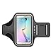 Galaxy S7 Edge / S6 Edge Plus Armband, J&D Sports Armband for Samsung Galaxy S7 Edge / S6 Edge Plus, Key holder Slot, Perfect Earphone Connection while Workout Running - Black