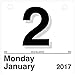 AT-A-GLANCE Wall Calendar Refill 2017, Today Is, Daily, 6 x 6