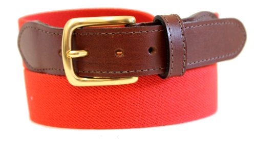 Thomas Bates Stewart Elastic Surcingle Belt (34, Red)