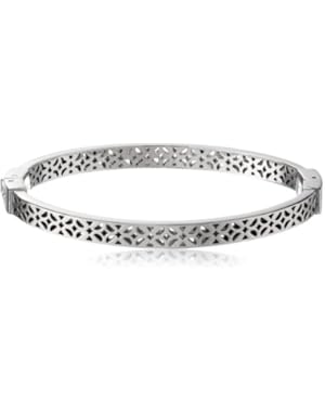 Signature Cut Out Bangle Bracelet, 8